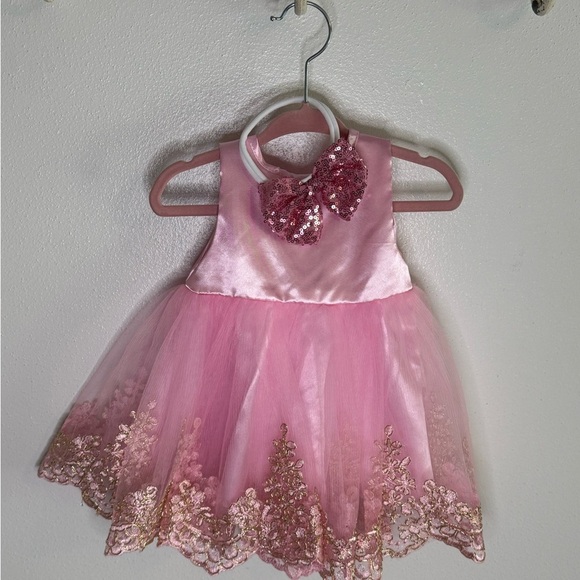 SHEIN Pink Dance Dress with Sequins and Tulle - Picture 1 of 3